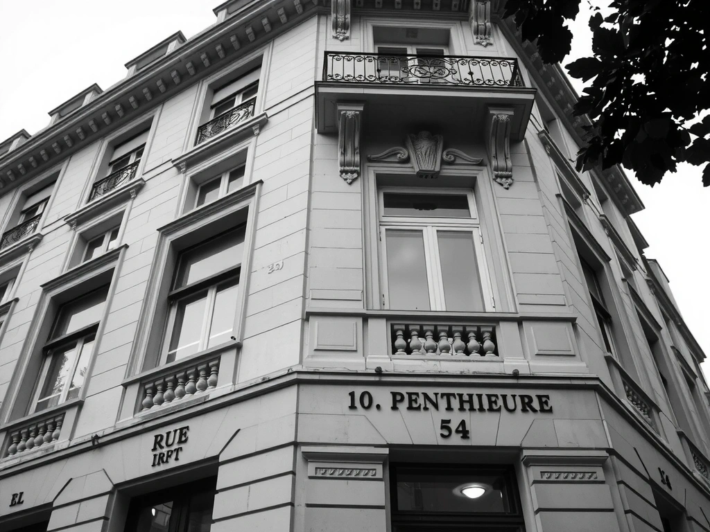 Building facade at 10 Rue de Penthièvre